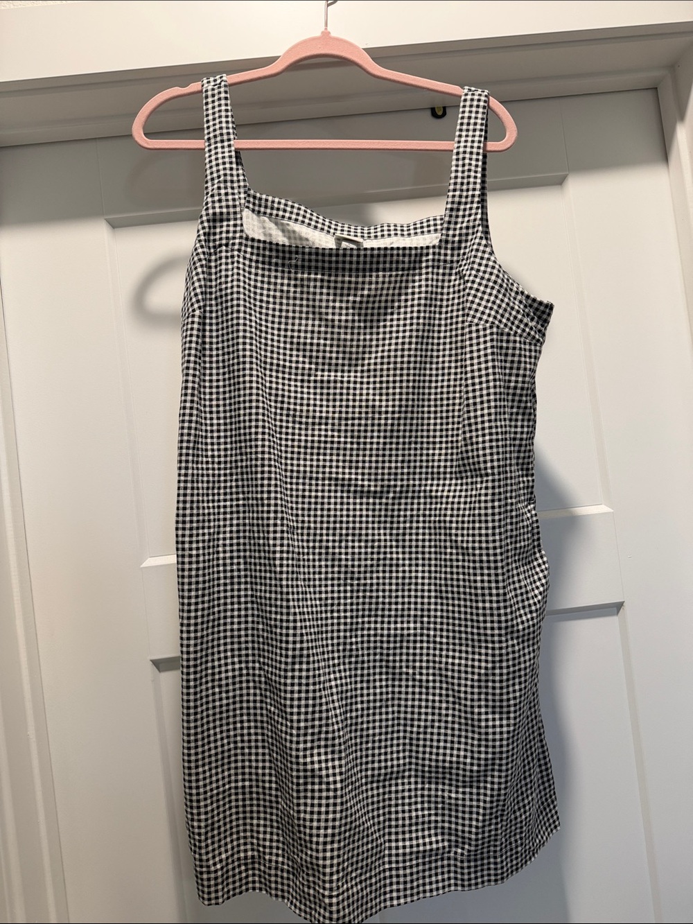 a new day Black & White Gingham Midi Sundress